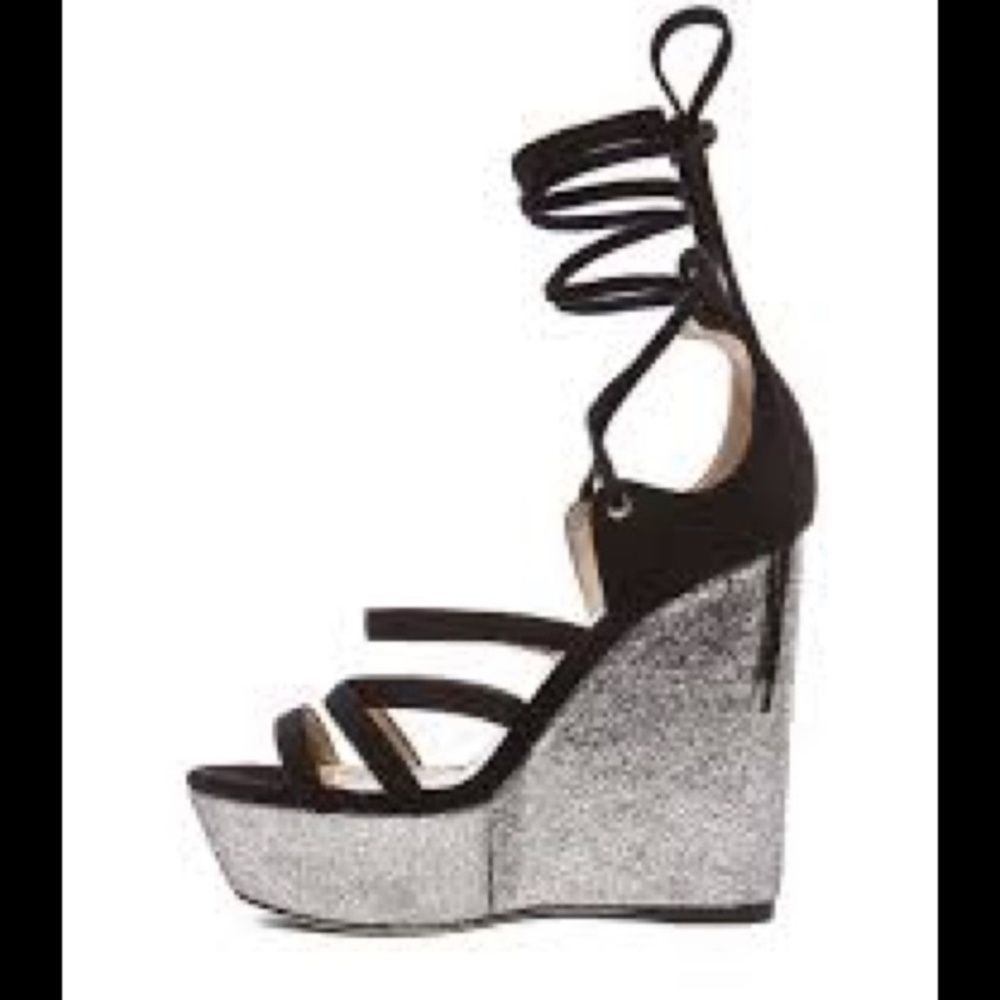 Tamara Mellon Yosemite Suede Wedge size 36